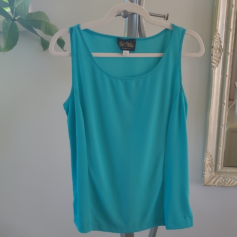 Bob Mackie Teal Tank Top